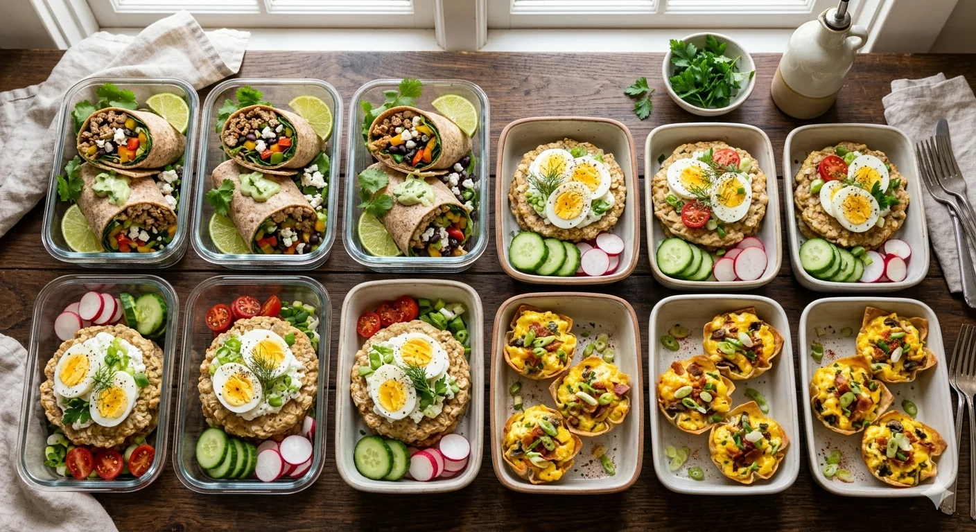 12 порций завтрака за 1 час: три сытных варианта по 500 ккал и 30 г белка