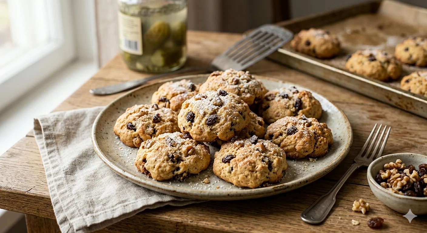Постное печенье на рассоле: мягкое, пышное и без яиц