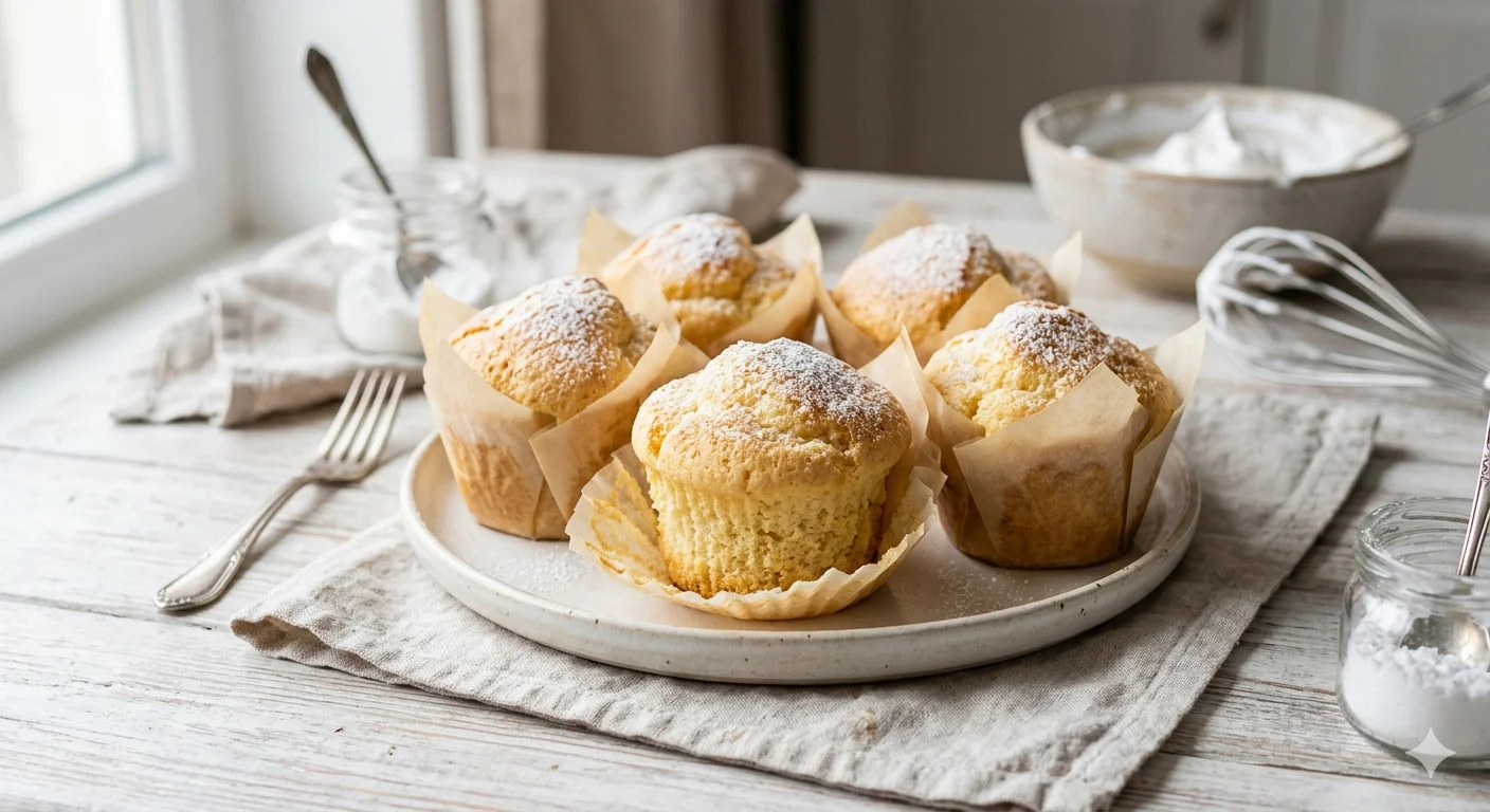 Маффины «Нежное облачко» — воздушный рецепт из кондитерской