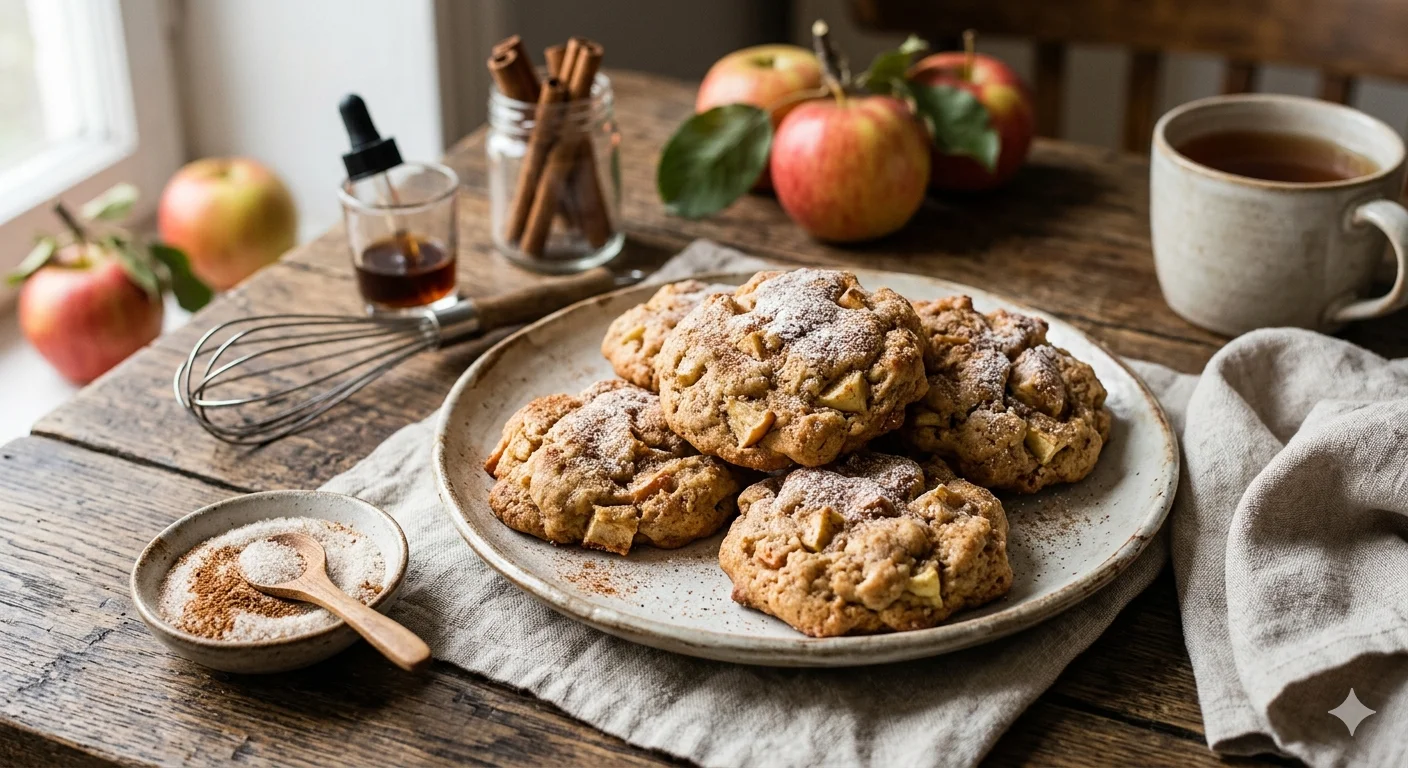 Яблочное печенье за 15 минут — мягкое, нежное, лучше любой шарлотки