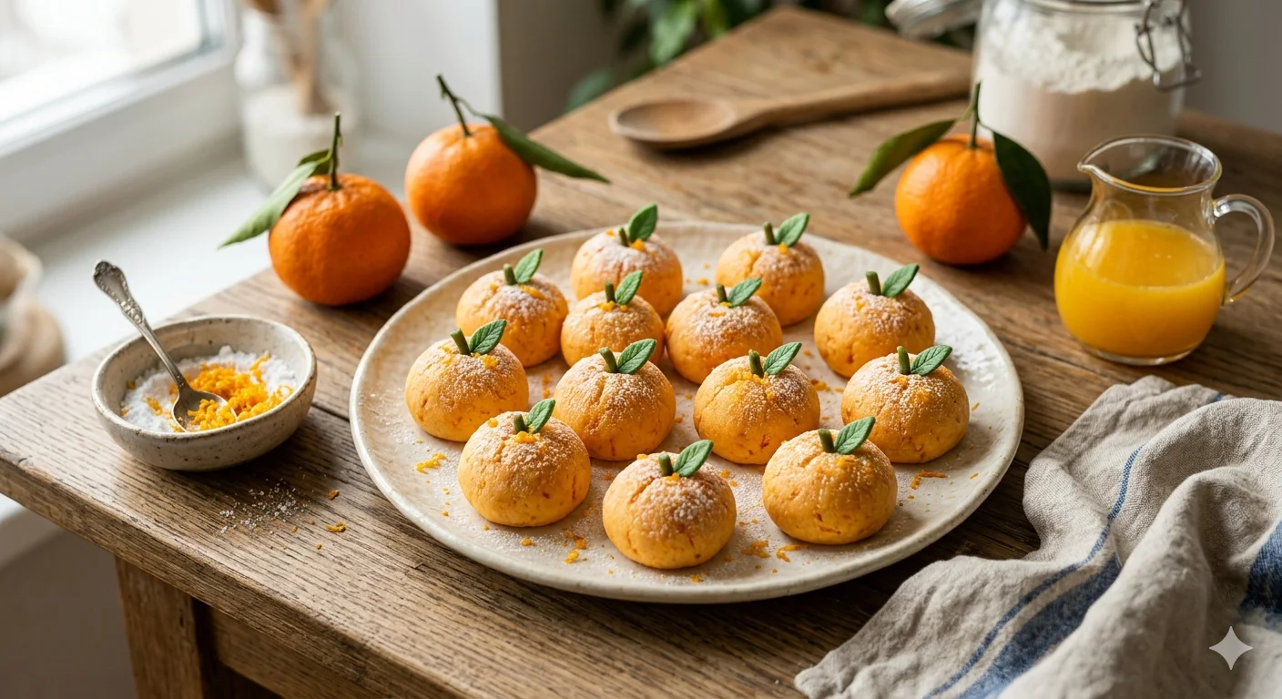 Мандариновое печенье «Мандаринки» — нежное, ароматное и очень простое